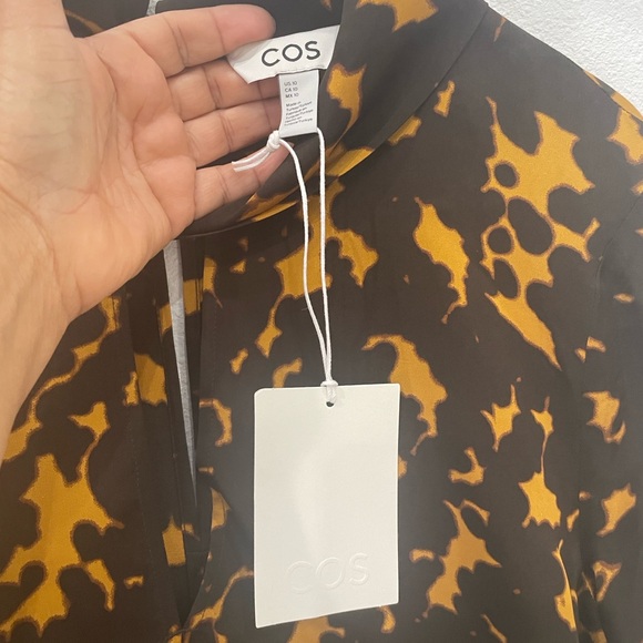 COS Black and Brown Long Sleeve Dress - Picture 2 of 3